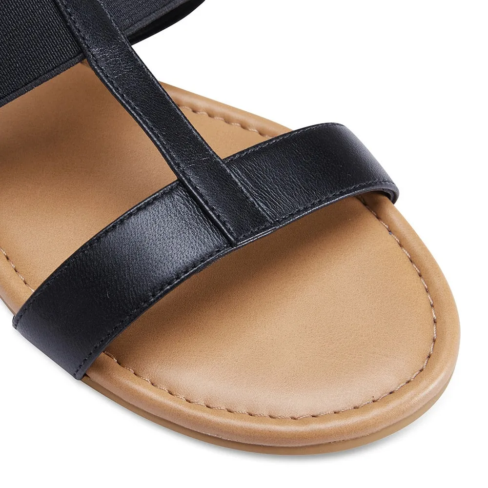 Duke Slide in Black Leather