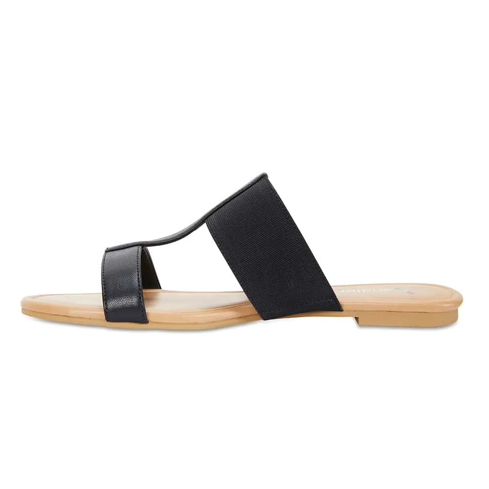 Duke Slide in Black Leather