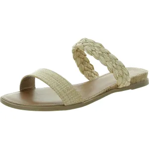 Easten Womens Strappy Manmade Slide Sandals