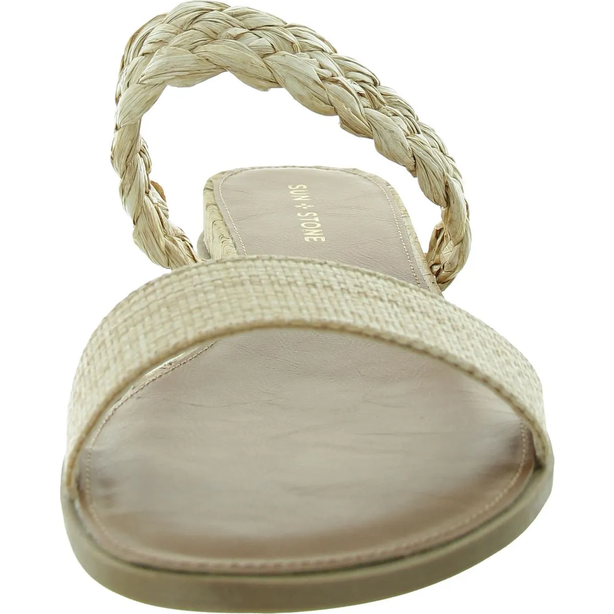 Easten Womens Strappy Manmade Slide Sandals