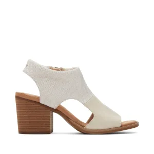 Eliana Beige Suede Heeled Sandal