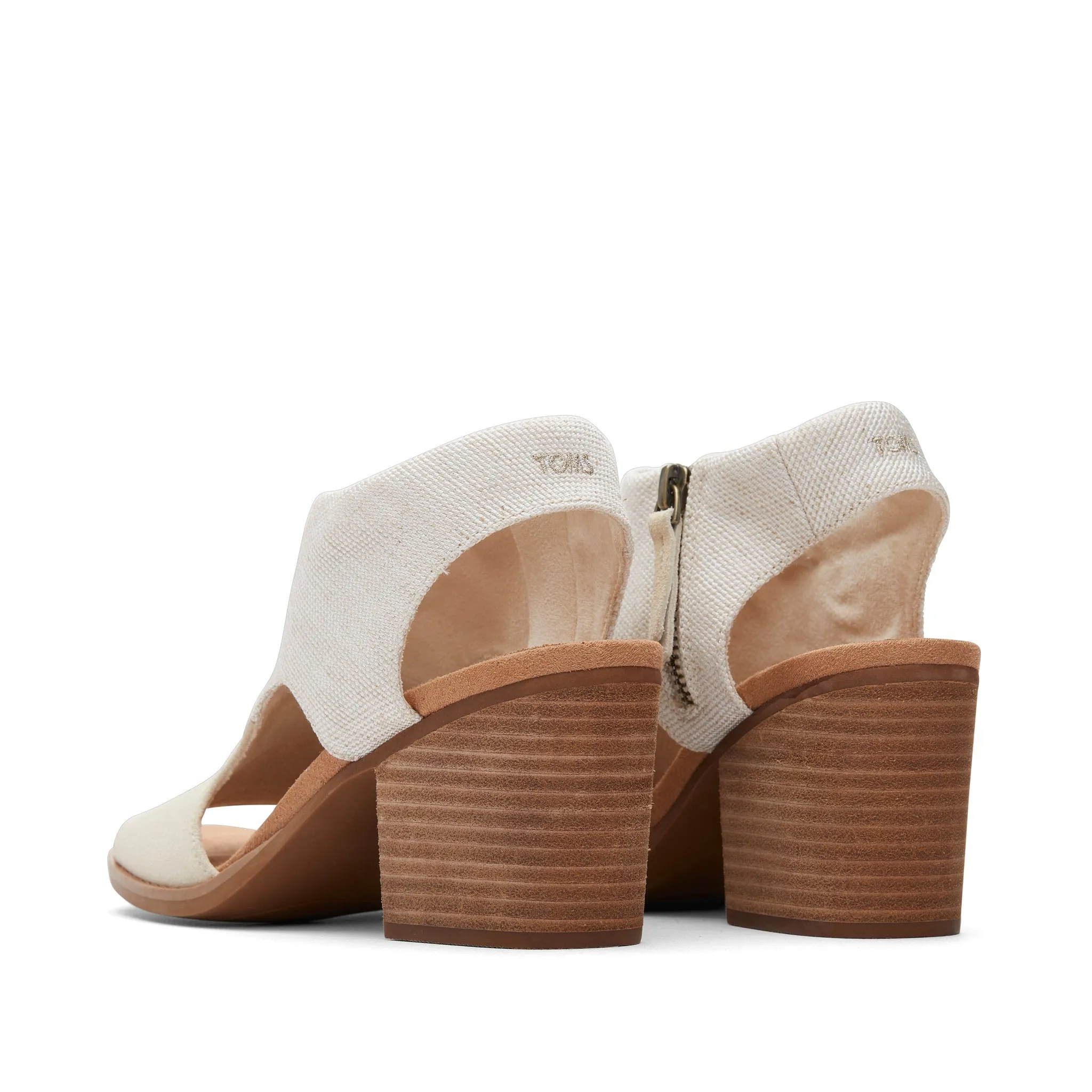 Eliana Beige Suede Heeled Sandal