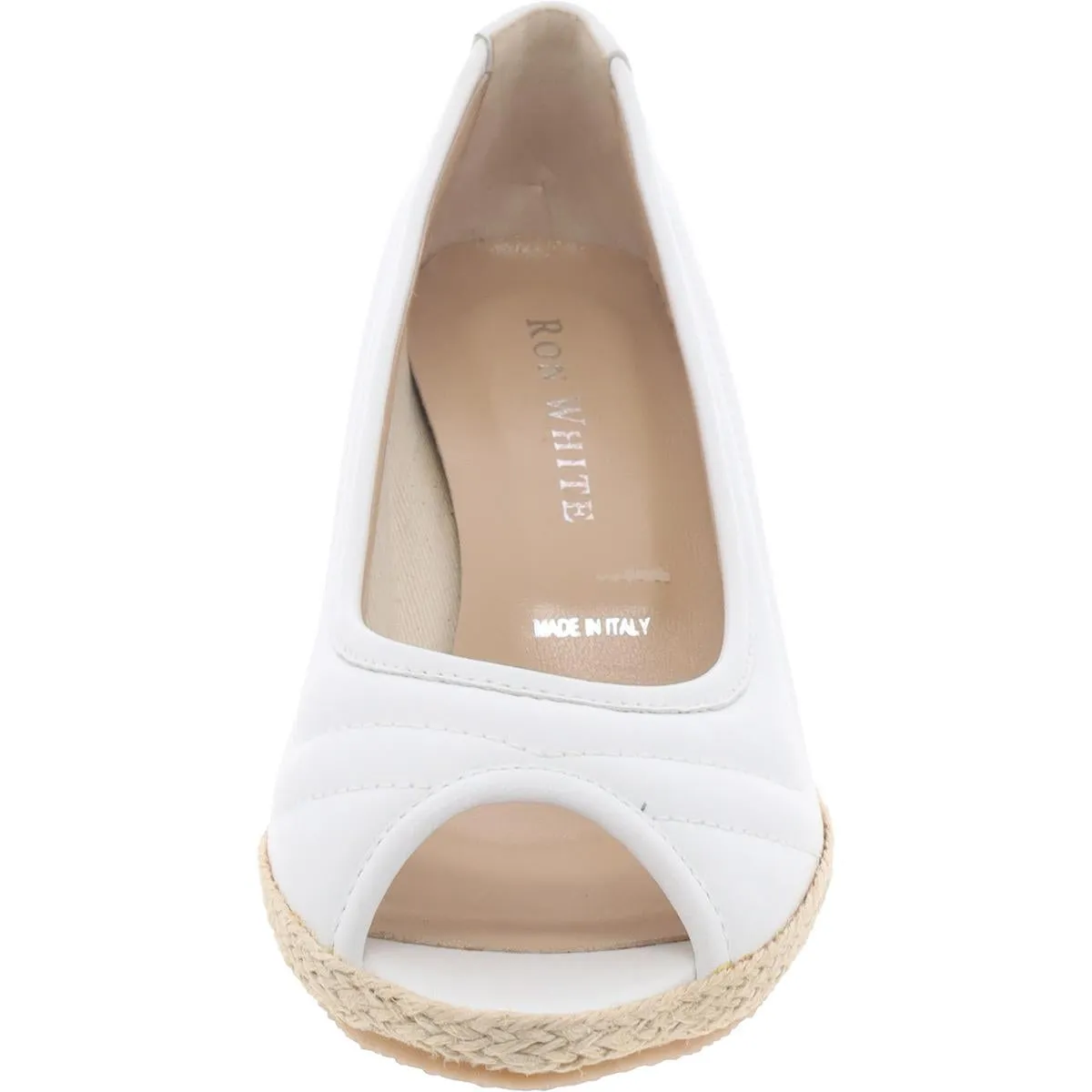 Ellary Womens Slip On Peep Toe Wedge Sandals