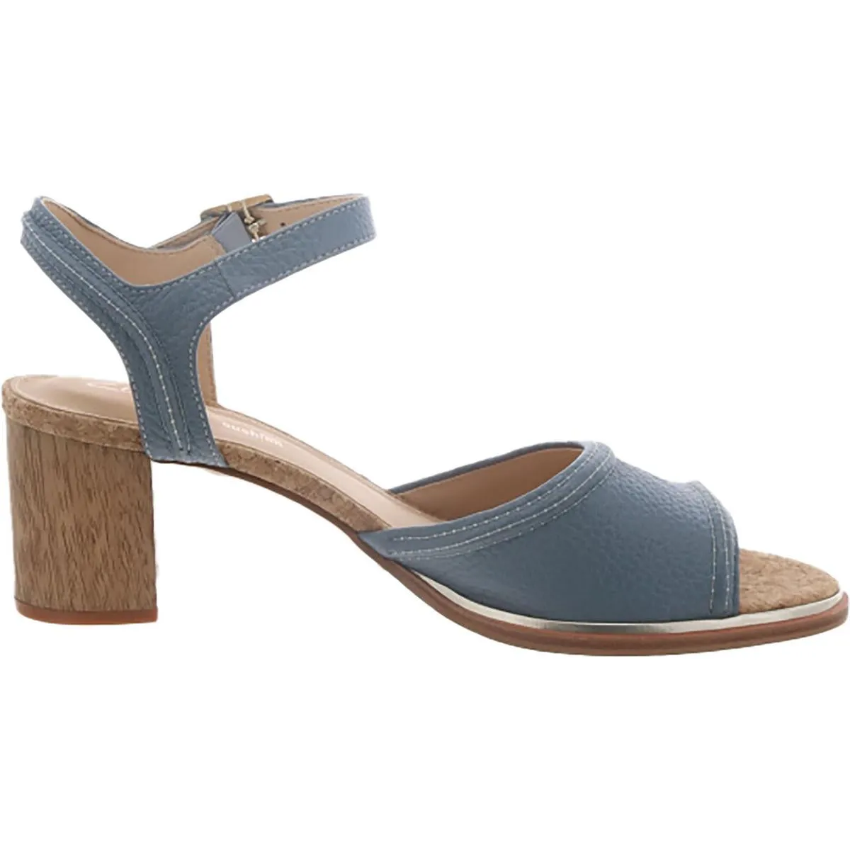 Ellis Clara Womens Leather Open Toe Slingback Sandals