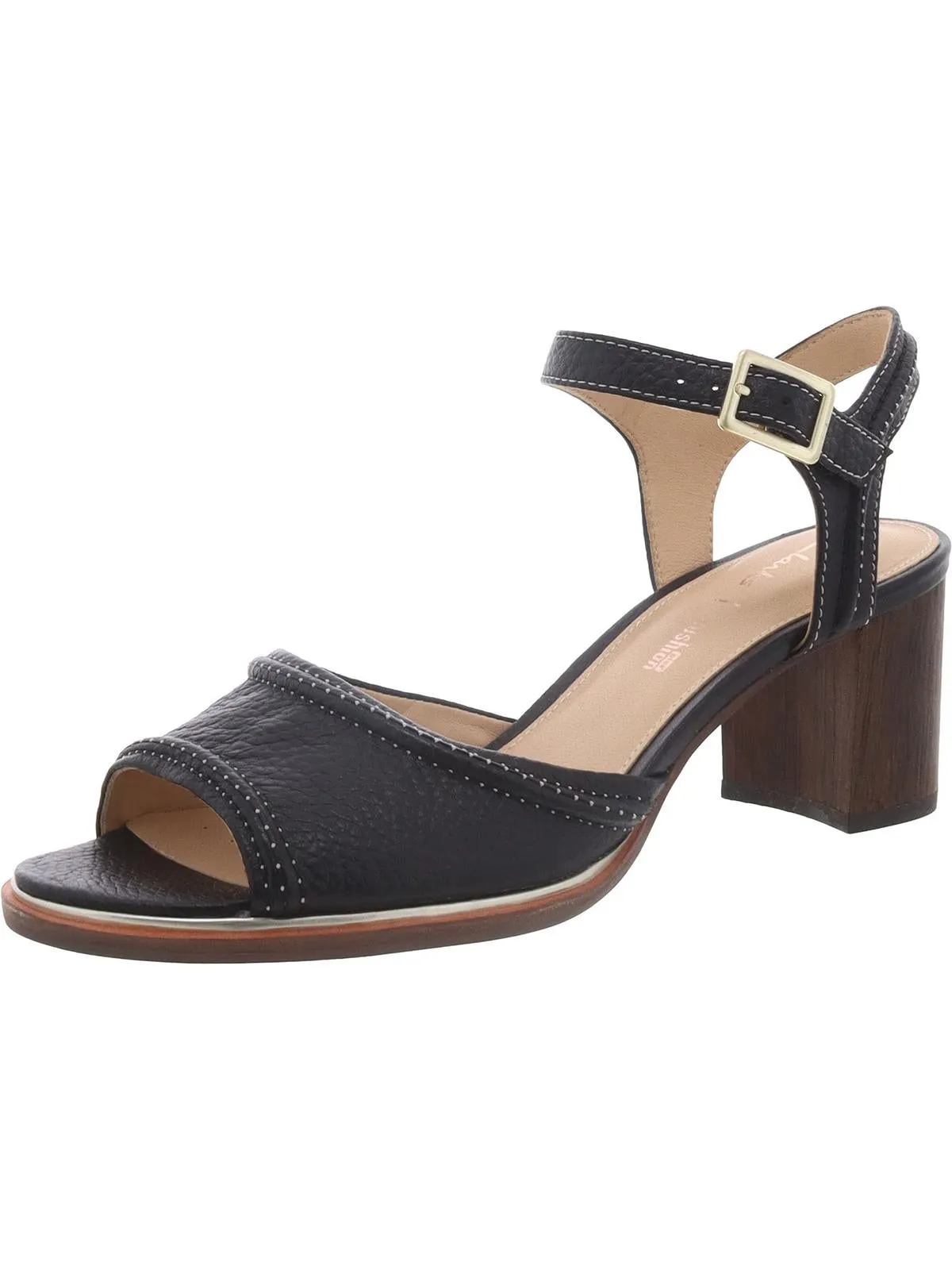 Ellis Clara Womens Leather Open Toe Slingback Sandals