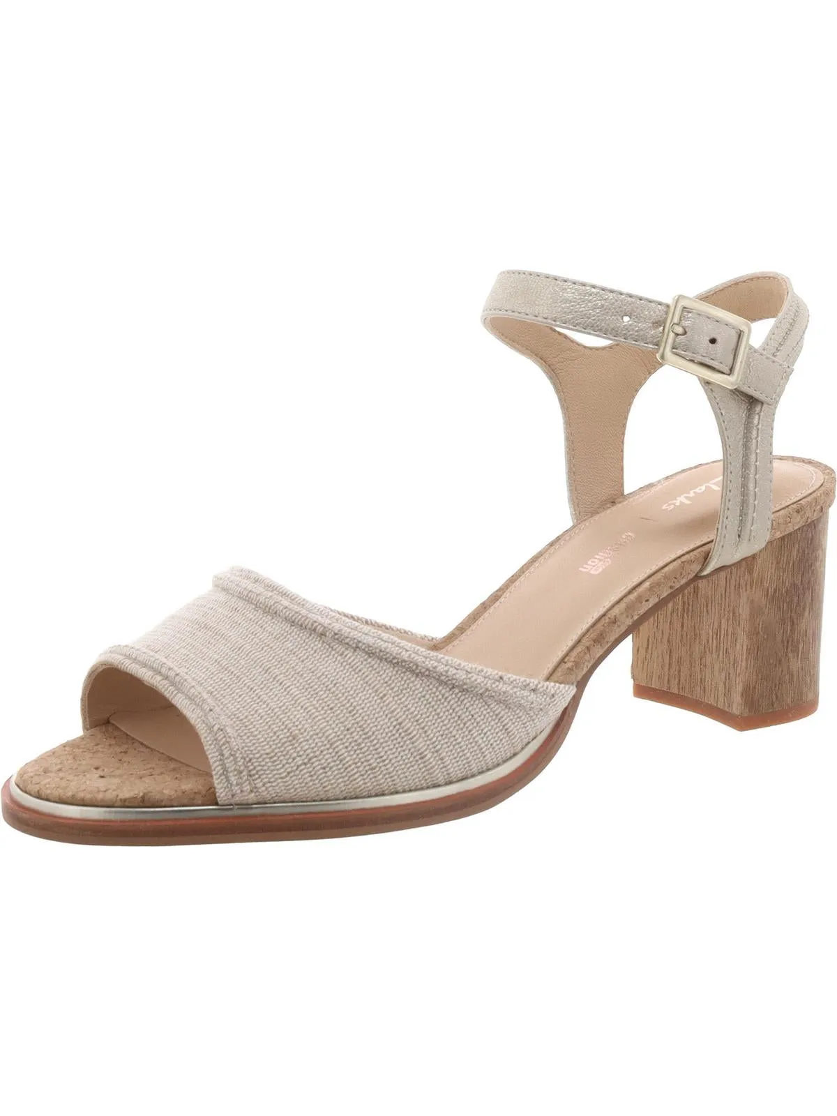 Ellis Clara Womens Leather Open Toe Slingback Sandals