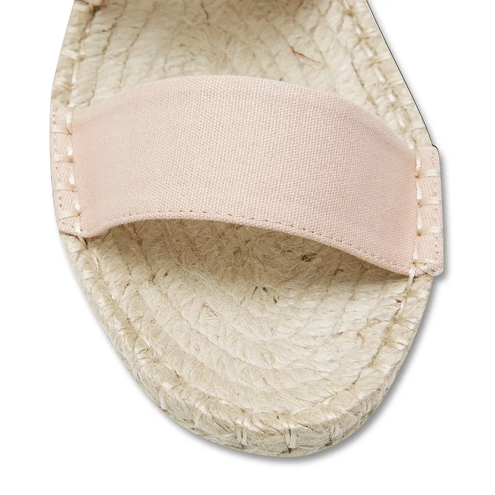 Embassy Sandal in Blush Canvas