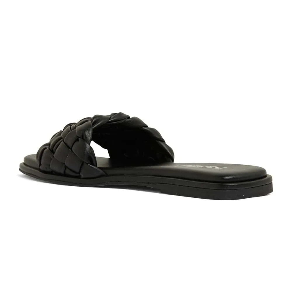 Emmy Slide in Black Smooth