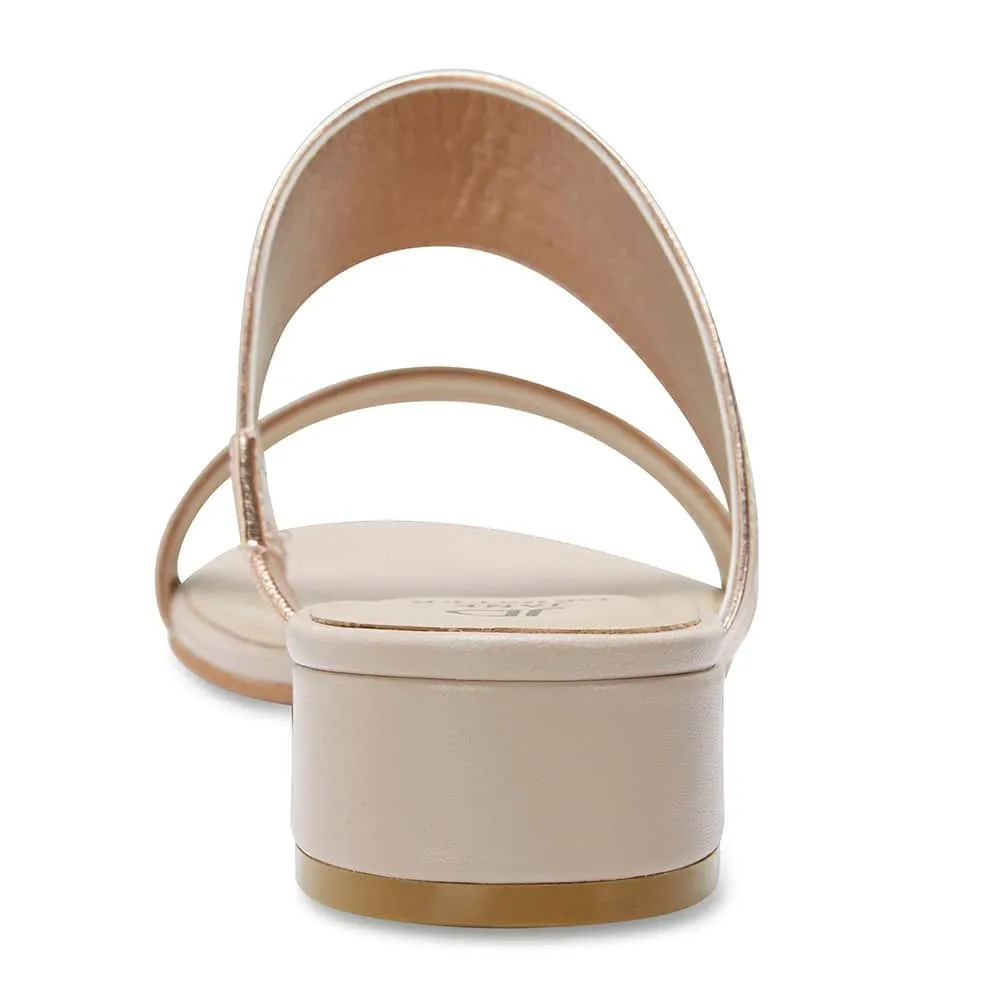 Envy Slide in Blush Leather
