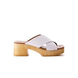 Esme White Leather
