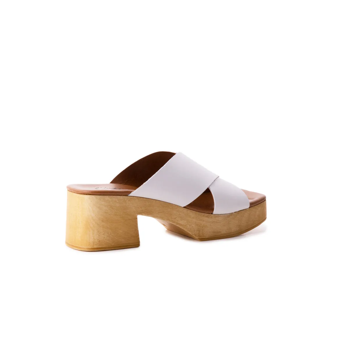 Esme White Leather