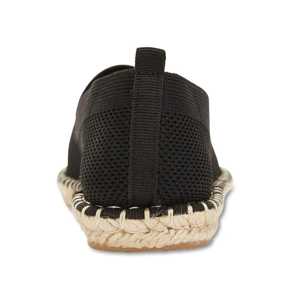 Excite Loafer in Black Canvas