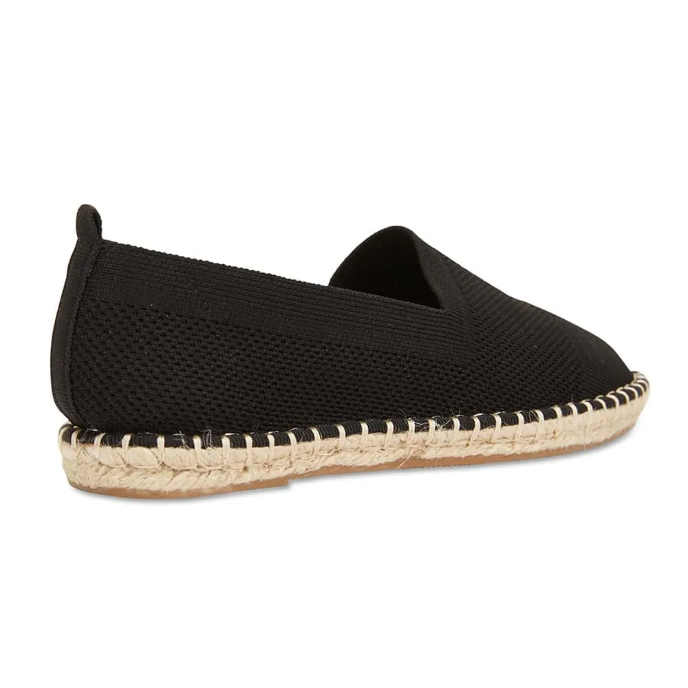 Excite Loafer in Black Canvas