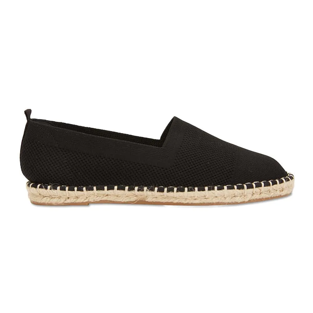 Excite Loafer in Black Canvas