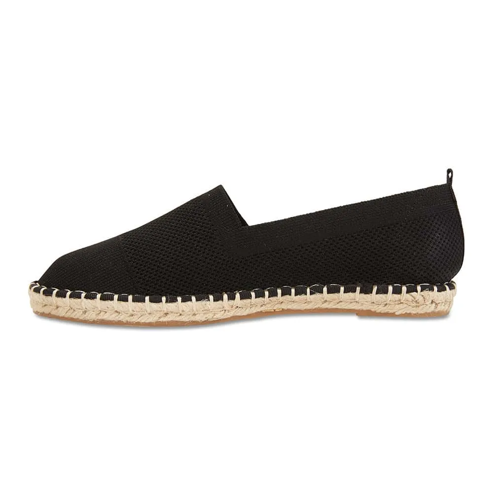 Excite Loafer in Black Canvas