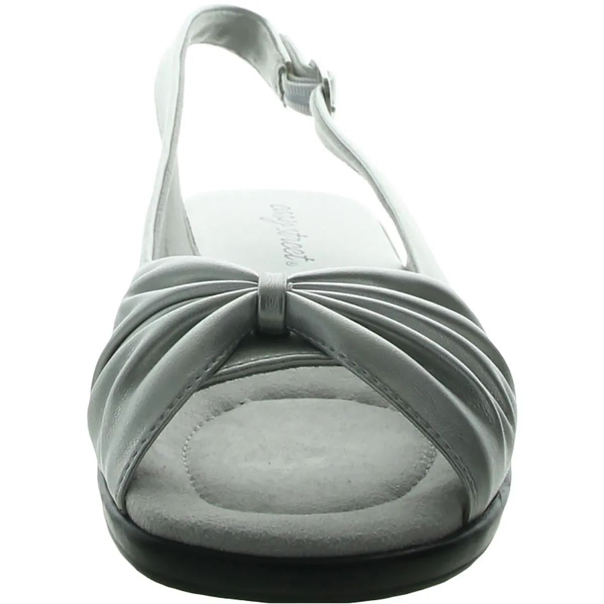 Fantasia Womens Faux Leather Comfort Slingback Sandals