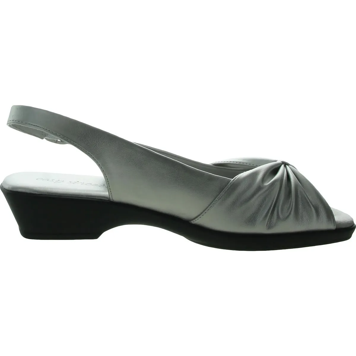 Fantasia Womens Faux Leather Comfort Slingback Sandals