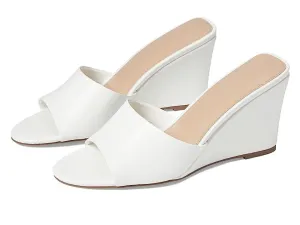 Faryl By Farylrobin Skye Sandals Women's US 12 White Slip On Wedge Heel KHD836
