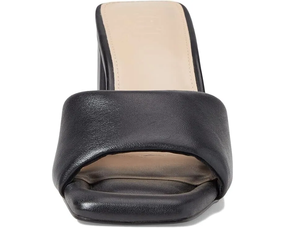 Faryl by Farylrobin Zoey Sandals Women's US 9 Black Leather Block Heel KHD787
