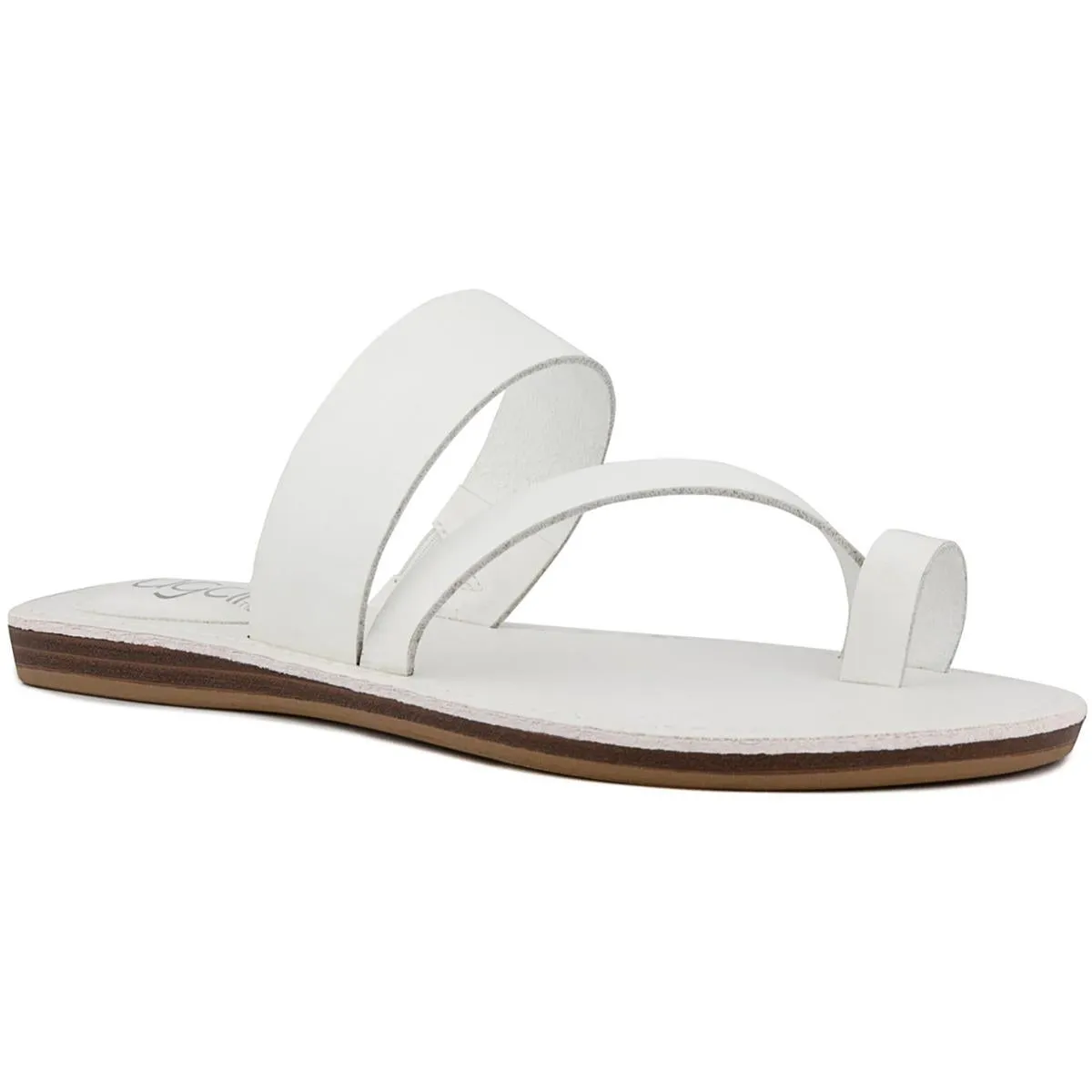 Fathom Womens Strappy Casual Slide Sandals