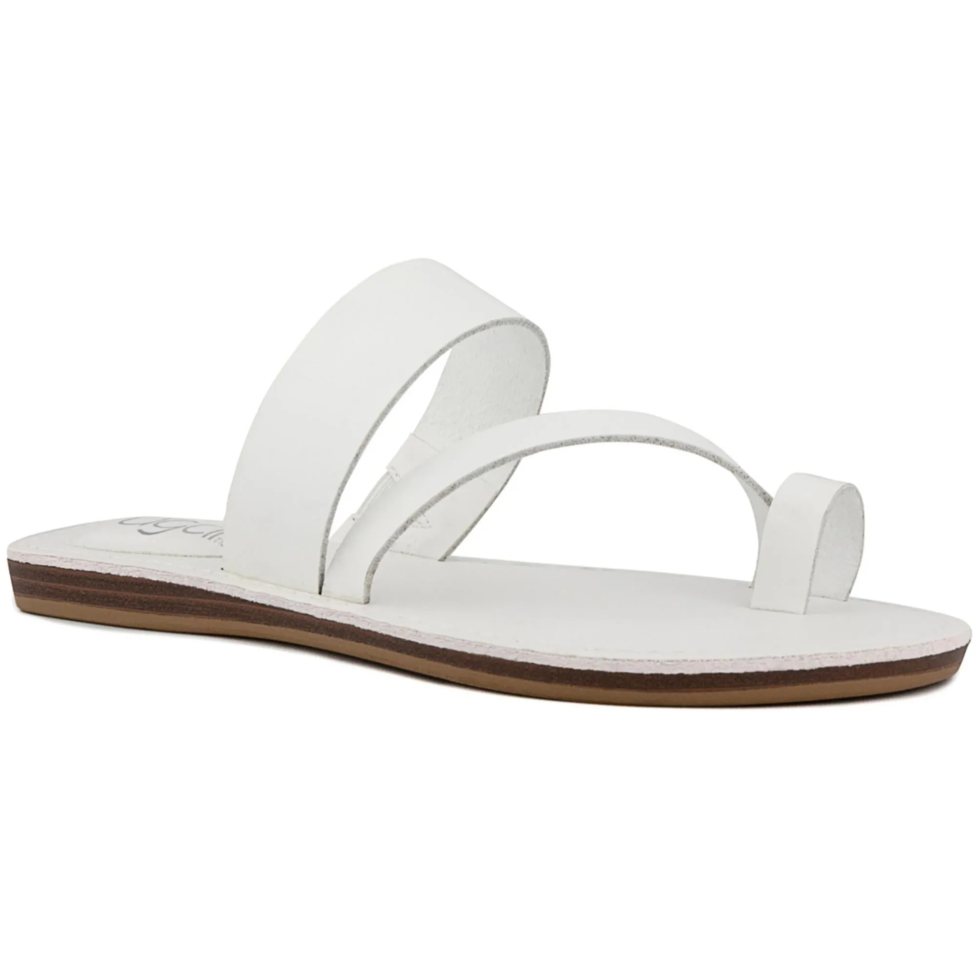 Fathom Womens Strappy Casual Slide Sandals