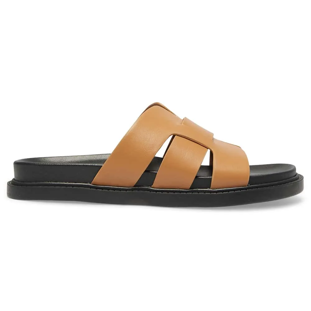 Felton Slide in Tan Smooth
