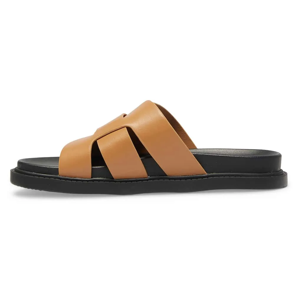 Felton Slide in Tan Smooth