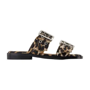 Feminine Sandals - Denim - Printed
