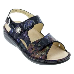 Finn Comfort Barbuda Dark Blue Irpino Sandal (Womens)