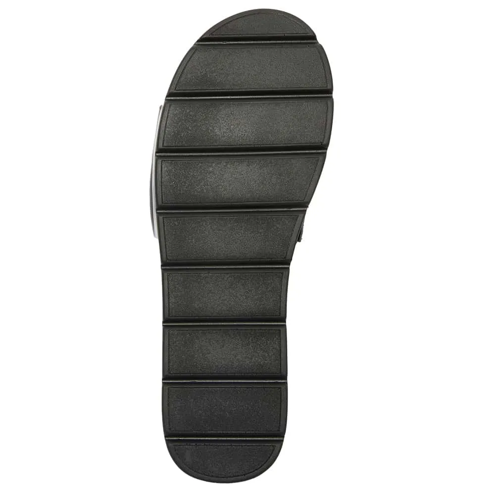 Fiona Slide in Black Patent