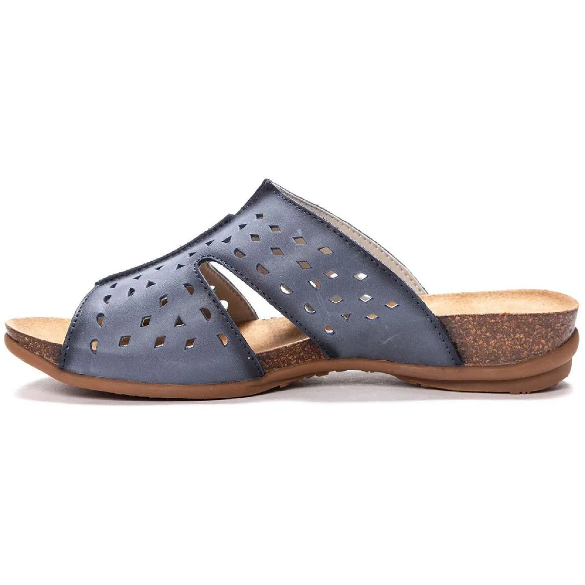 Fionna Womens Leather Footbed Sandals