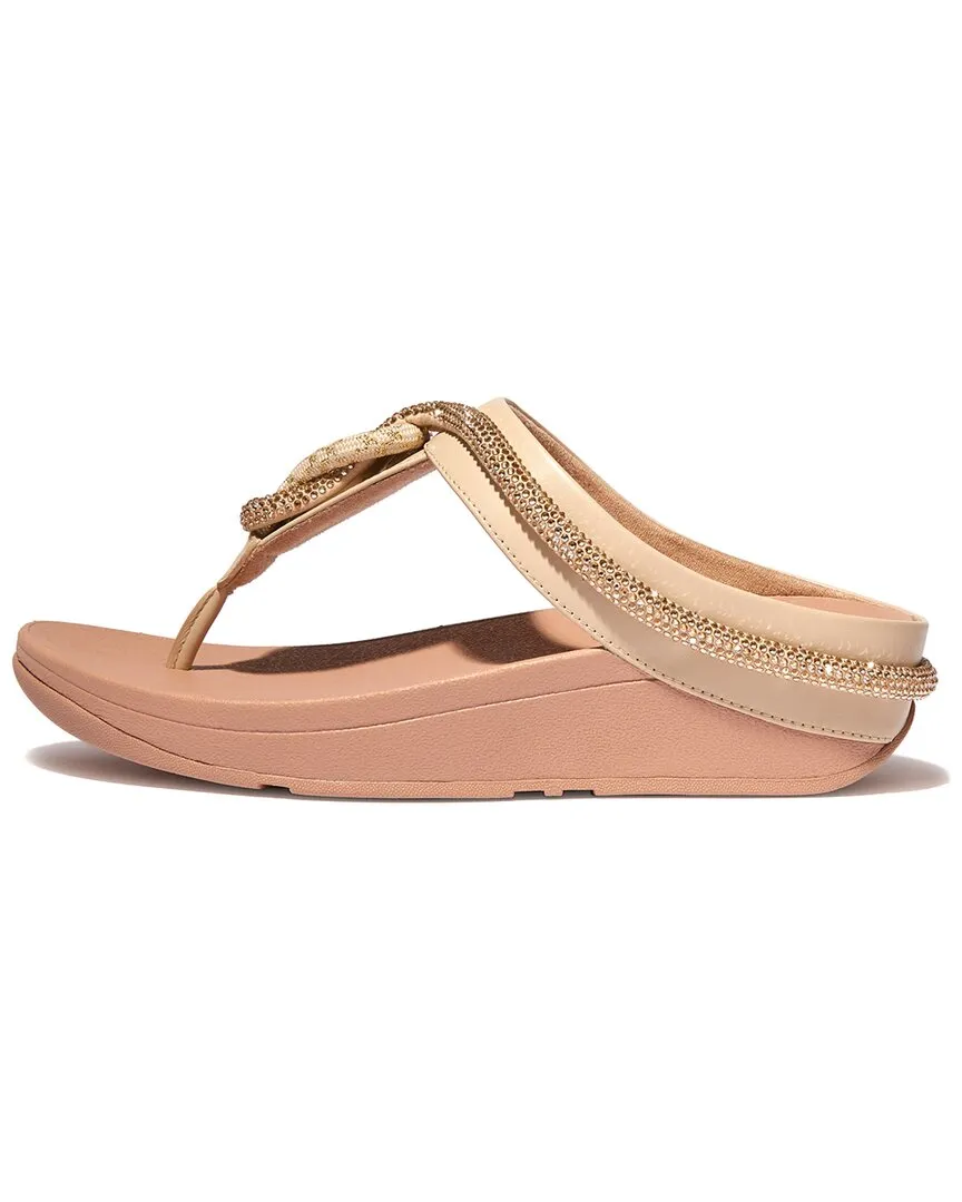 FitFlop Fino Leather Toe Post Sandal