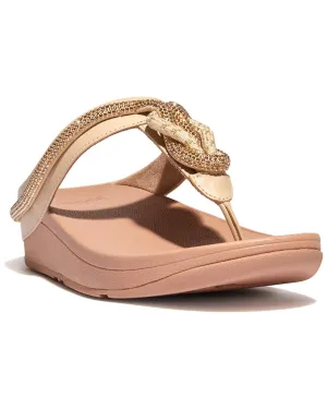FitFlop Fino Leather Toe Post Sandal