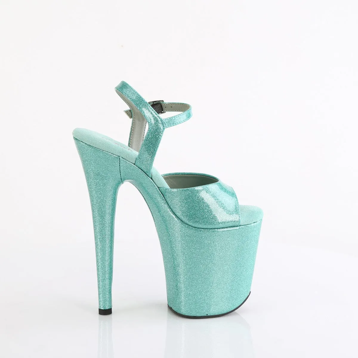 FLAMINGO-809GP Aqua Glitter Patent/M