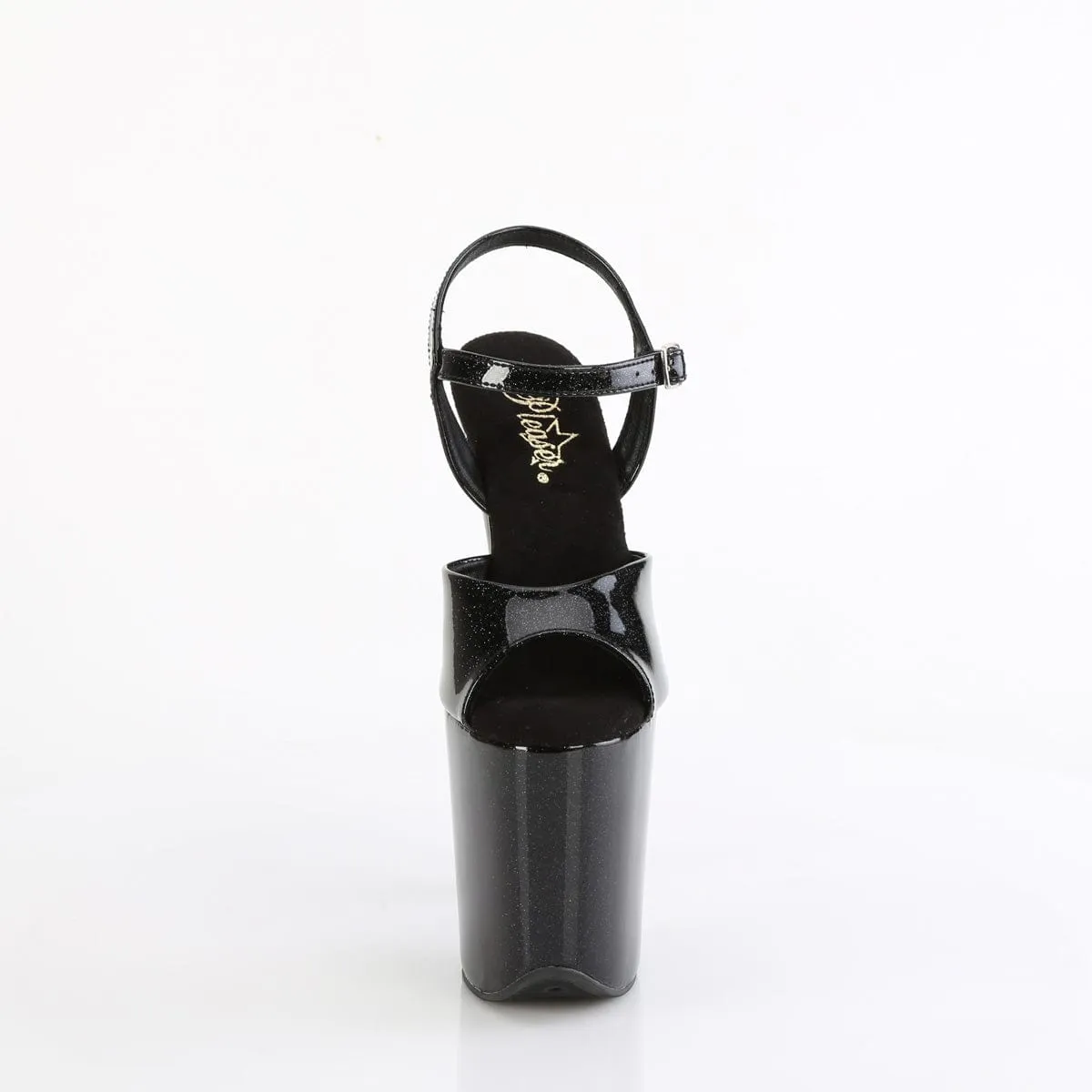 FLAMINGO-809GP Black Glitter Patent/M
