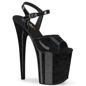 FLAMINGO-809GP Black Glitter Patent/M