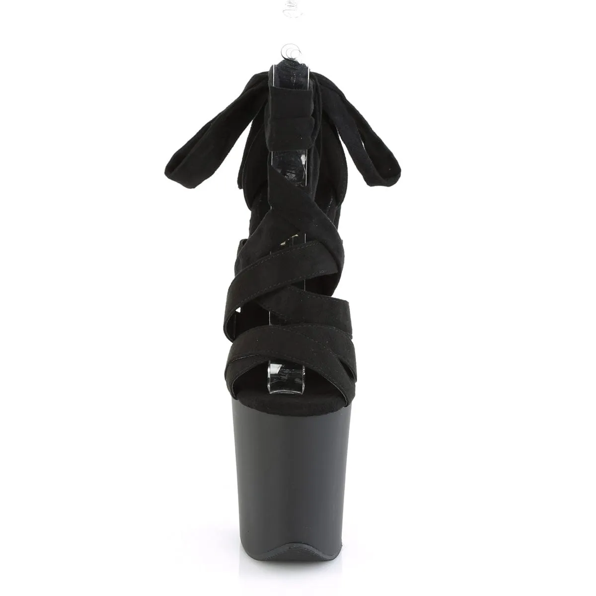 FLAMINGO-876 Black Faux Suede/Black Matte