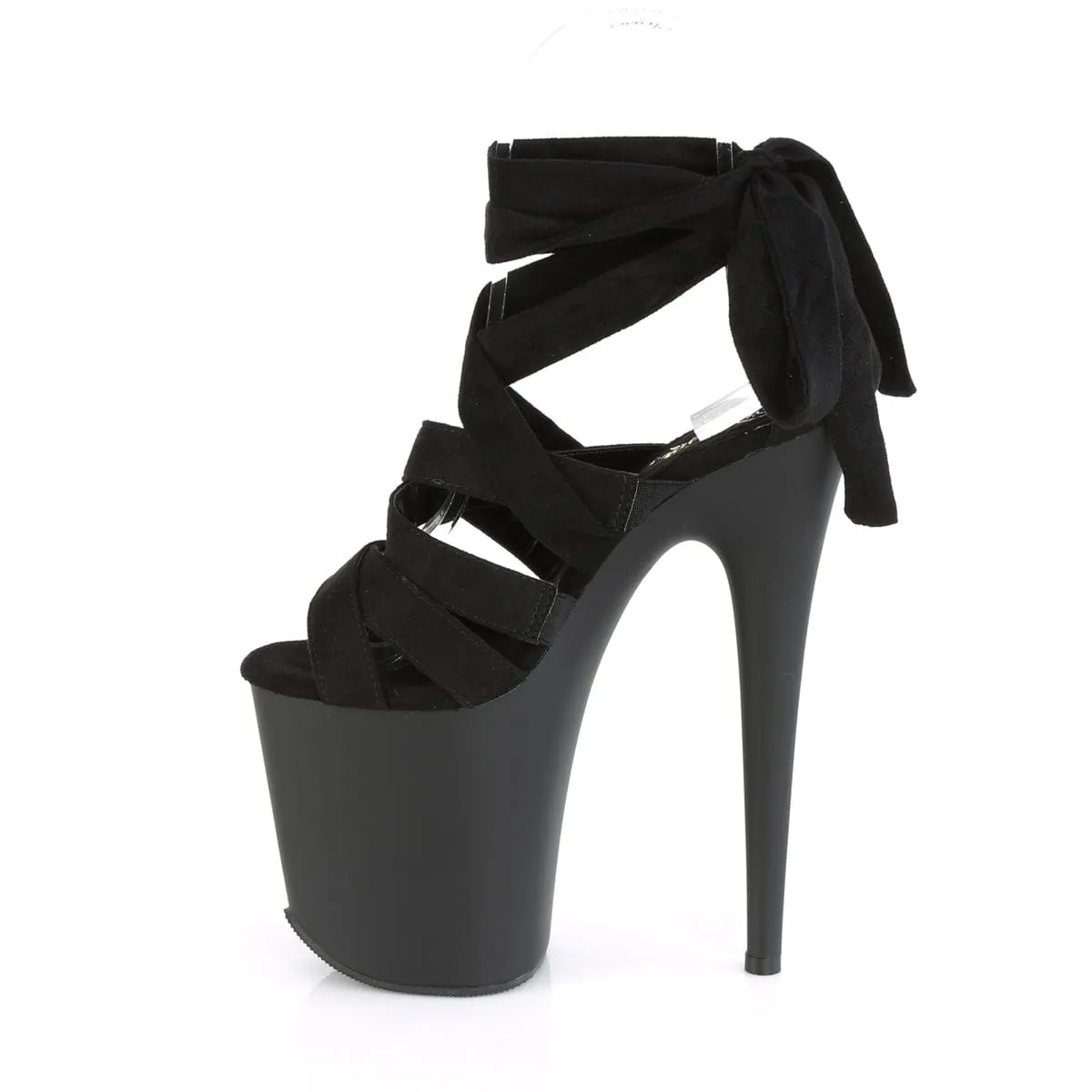 FLAMINGO-876 Black Faux Suede/Black Matte