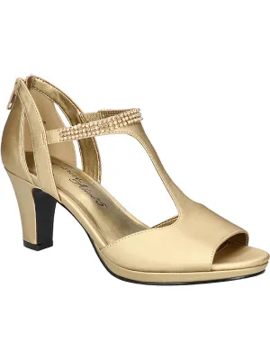Flash Womens Open Toe Embellished Heels