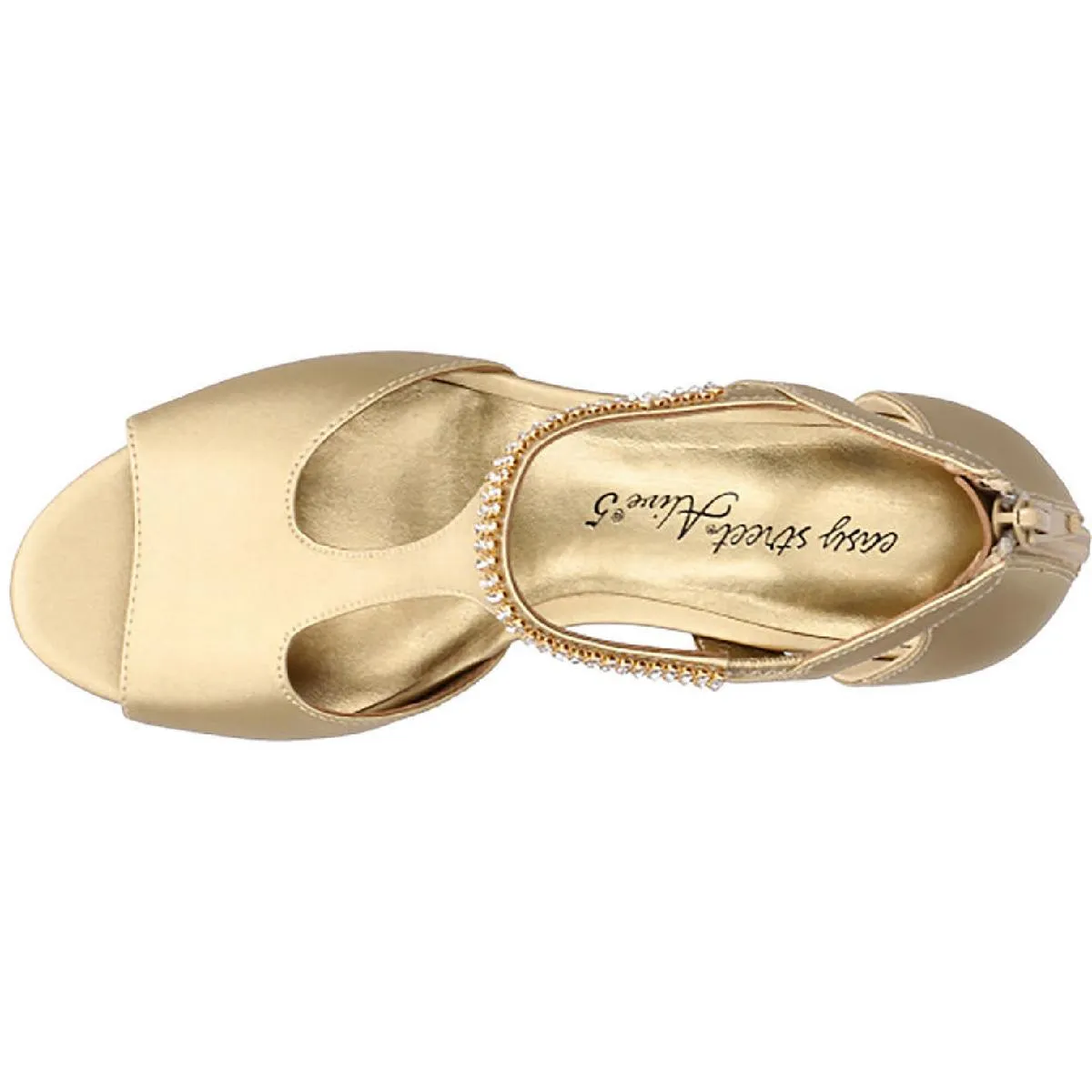 Flash Womens Open Toe Embellished Heels
