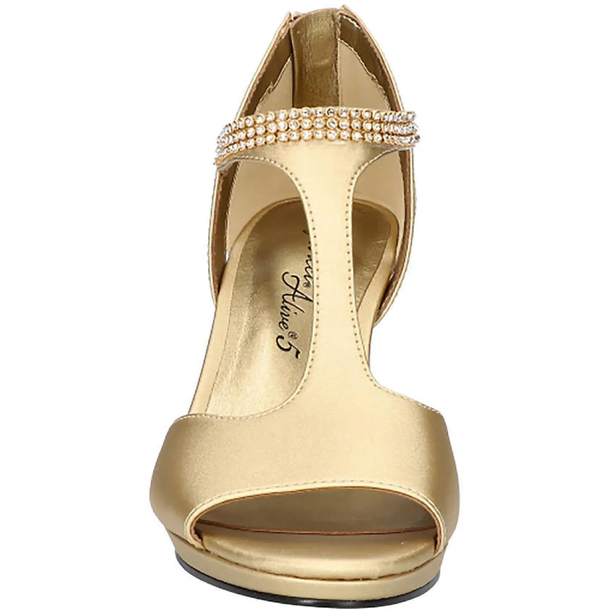 Flash Womens Open Toe Embellished Heels
