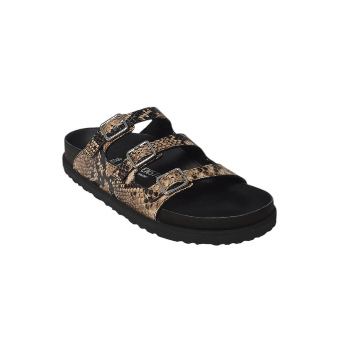 Florida Sandals In Python Leather Beige 1774