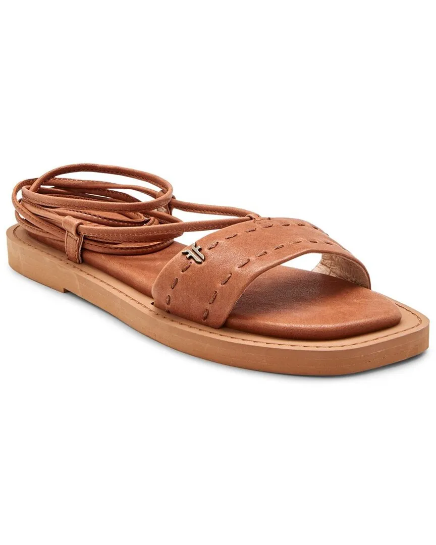 Frye Faye Ankle Tie Leather Sandal