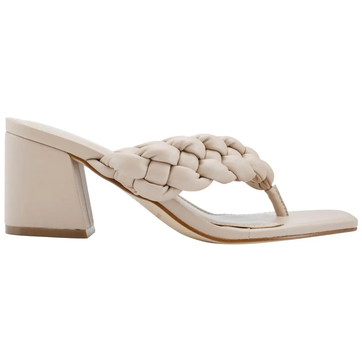 Galynite Womens Faux Leather Slip-On Block Heel