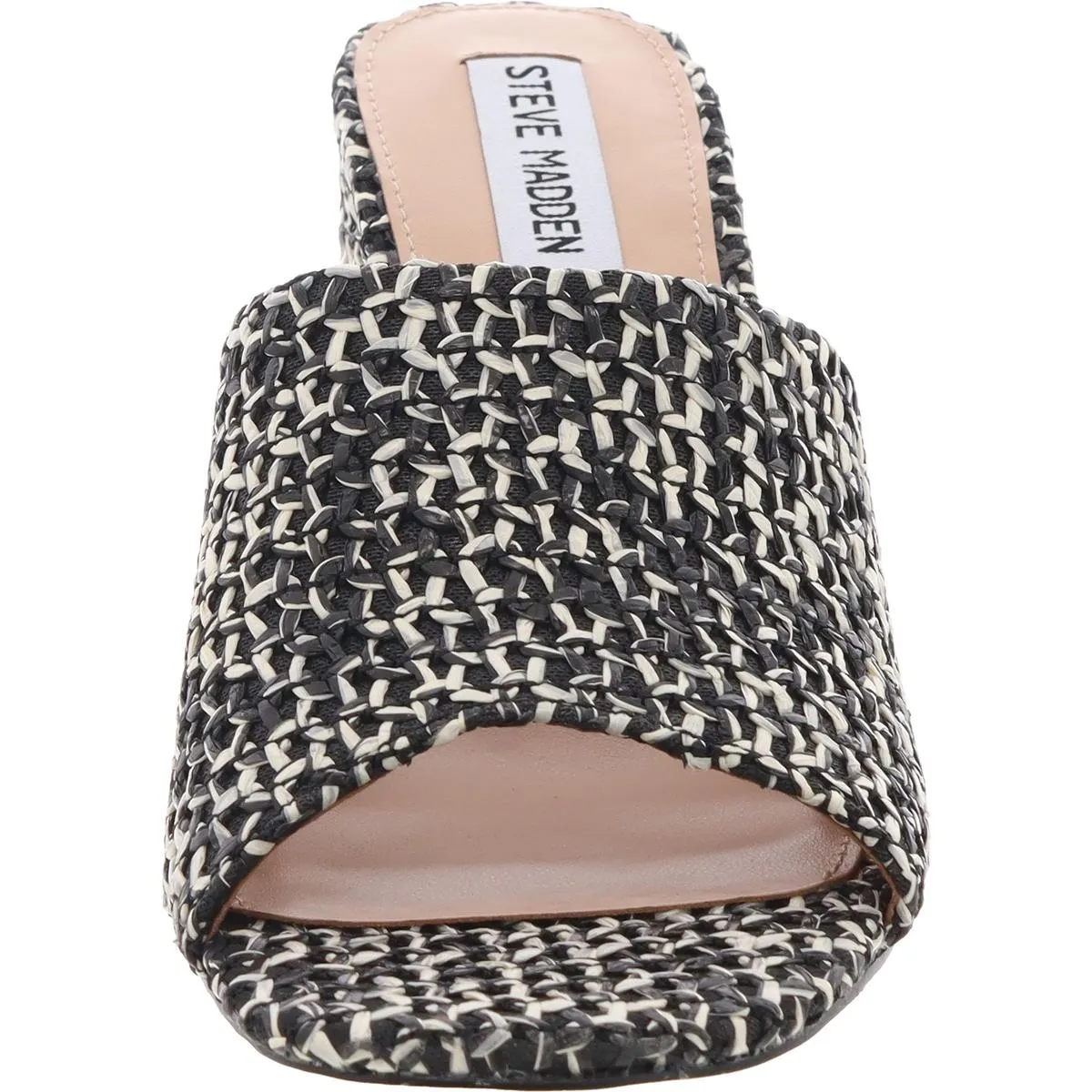 Gamble Womens Woven Textured Block Heel