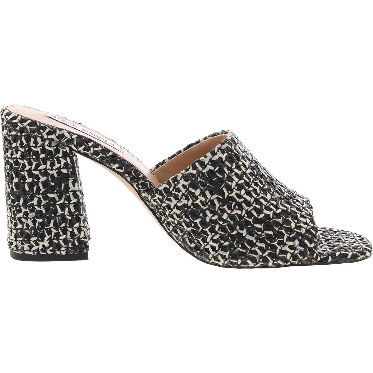 Gamble Womens Woven Textured Block Heel