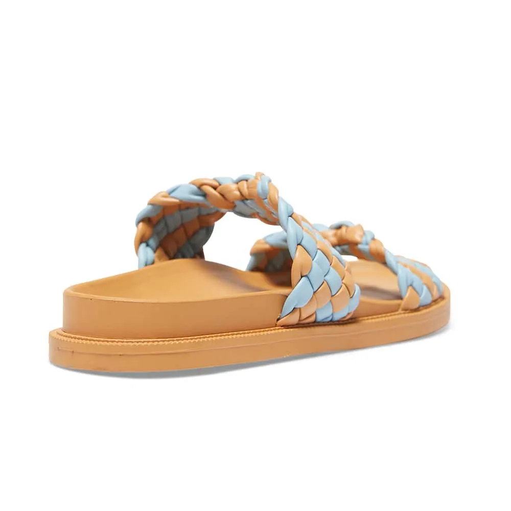 Ghost Slide in Camel And Blue Smooth