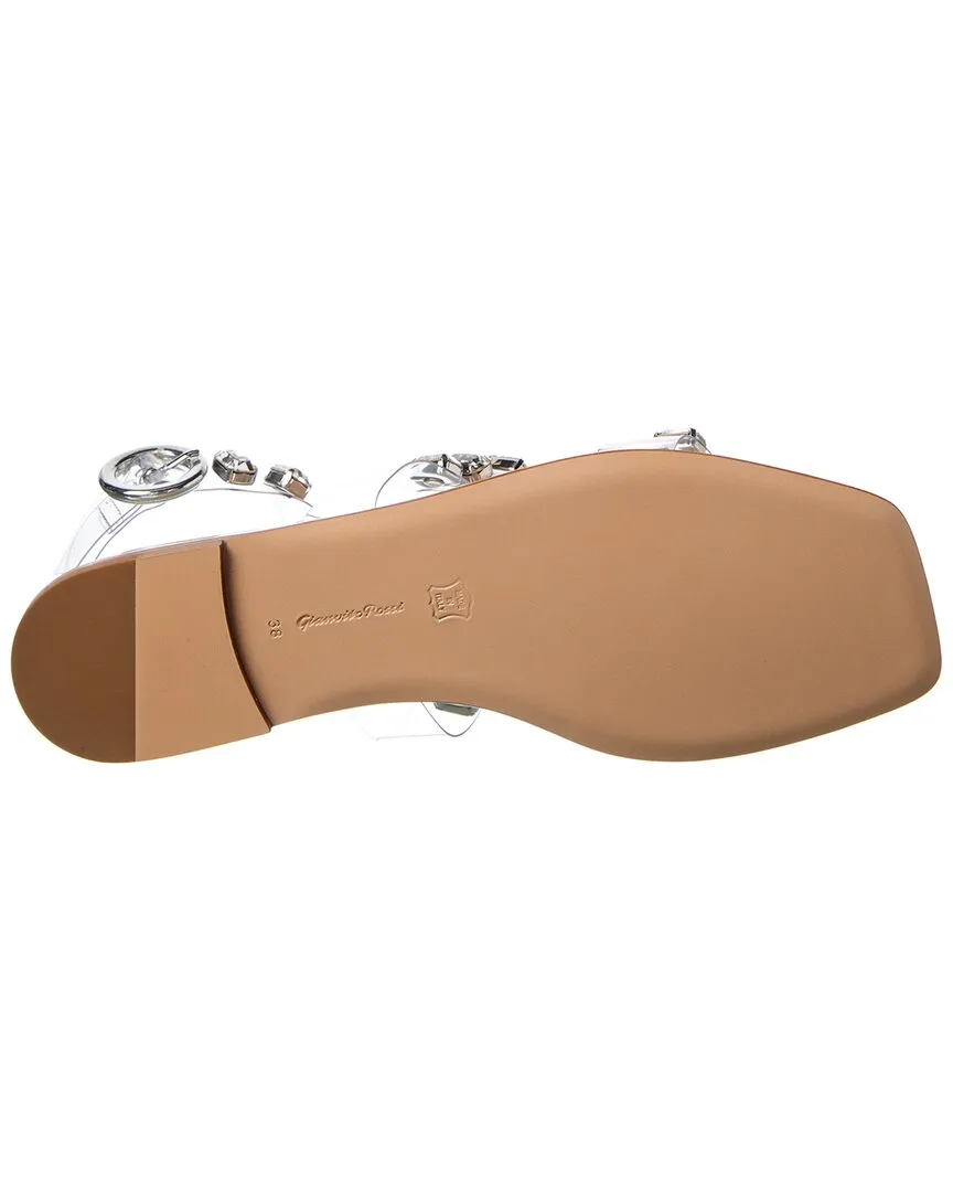 Gianvito Rossi Crystal Crash Leather & Vinyl Sandal