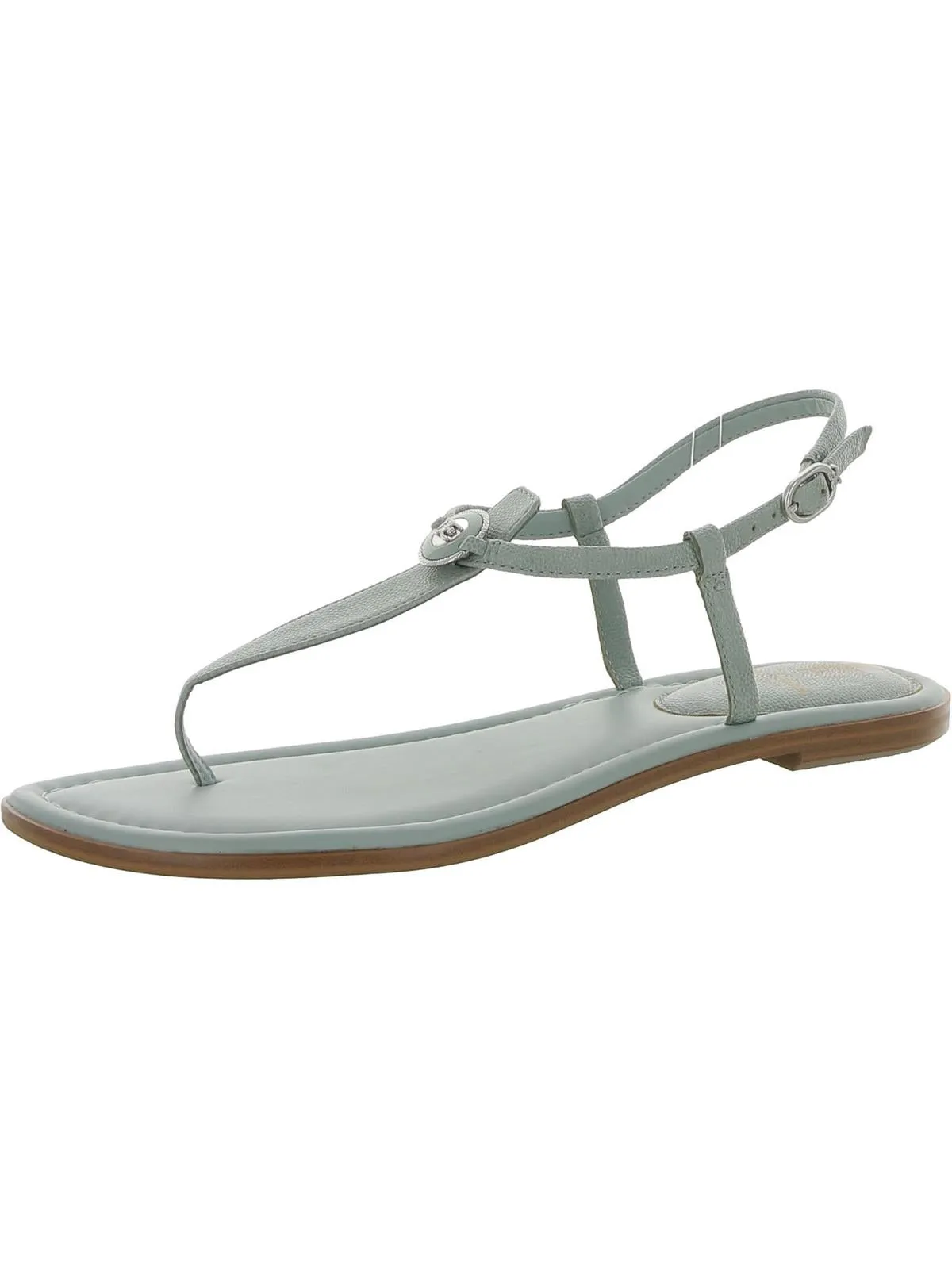 GIGI SIGNET Womens Faux Leather Casual Thong Sandals