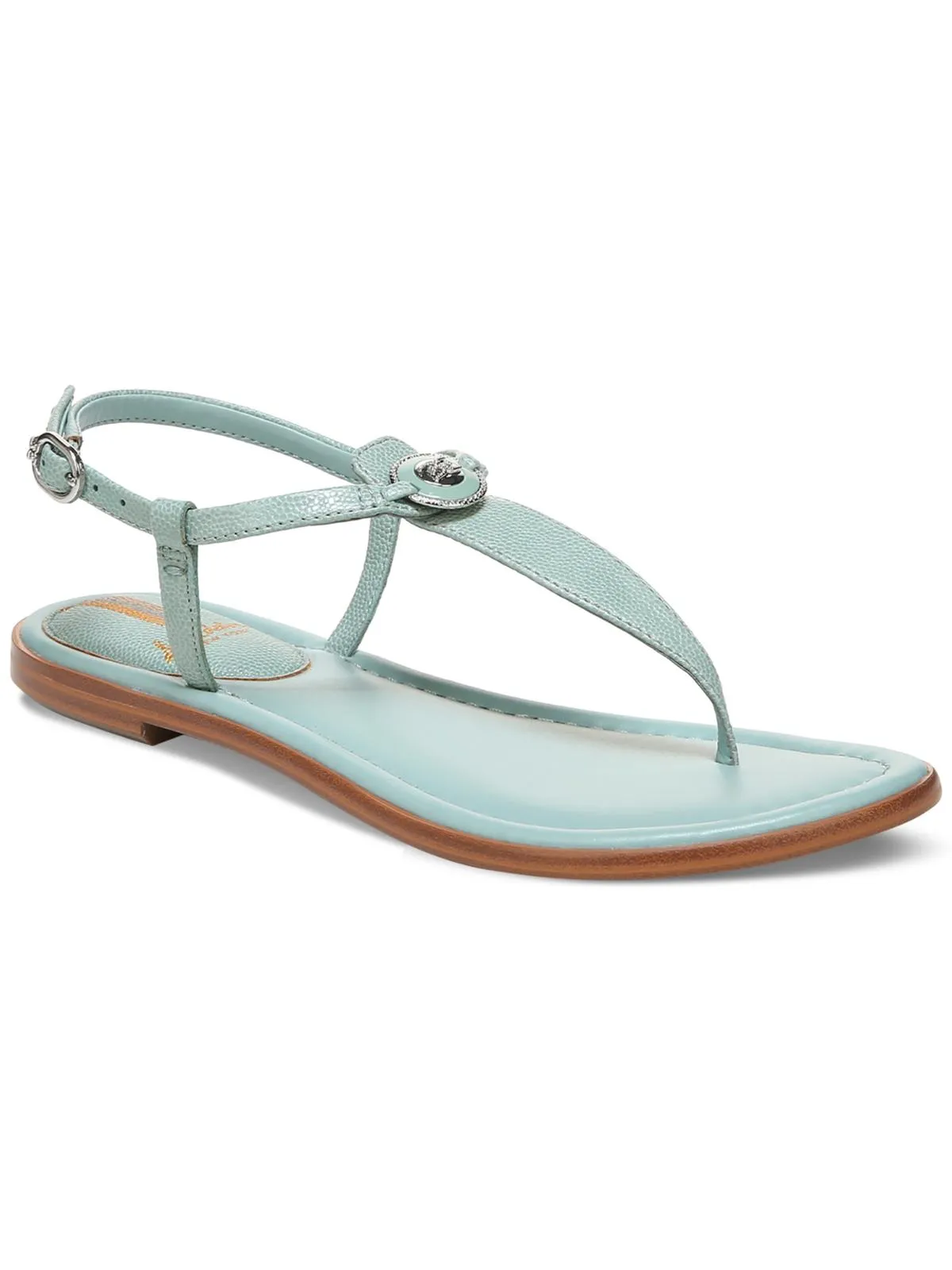 GIGI SIGNET Womens Faux Leather Casual Thong Sandals